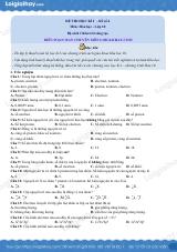 Đề thi học kì 1 Hóa 10 Chân trời sáng tạo - Đề số 4